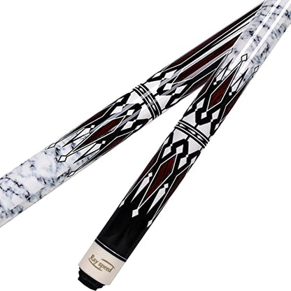 Pool Cue Stick with Hard Case Hardwood Canadian Maple Professional Billiard Pool Stick 58" 2-Pieces 19/20oz Pool Stick Set - color: CGB-300, size: 19 oz