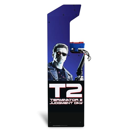 Arcade1Up Terminator 2 Deluxe Arcade Machine with Real-Feel Arcade Guns, 17" BOE Color Monitor, Dual Speakers and Wi-Fi Online Leaderboards, 5' Tall
