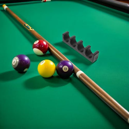 Toyvian 3pcs Wall-mounted Pool Cue Holder with 4-hole Self-adhesive Design Billiards Stick Rack for Home and Club Cue Storage Sturdy for Billiard Room