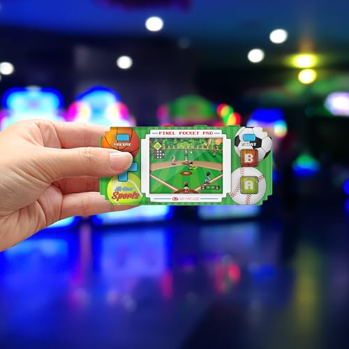My Arcade All-Star Sports Pixel Pocket Pro: Preloaded Game, Baseball, Soccer, Basketball, 18 Games in 1