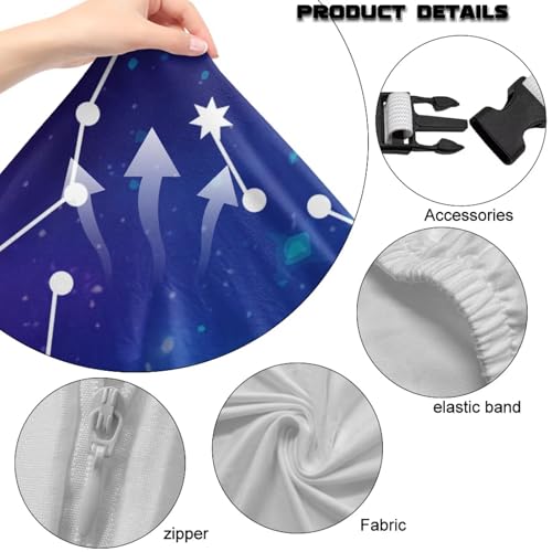 Big Dipper 4 Piece Game Chair Cover Non Slip Stretchable Breathable Gaming Chair Seat Cover Cat Scratch Proof Soft Universal Fit Office Desk & Racing Computer Gamer Chairs for Game Room Deco - color: Big Dipper