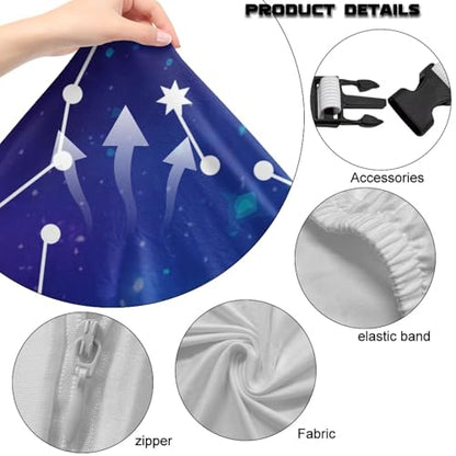 Big Dipper 4 Piece Game Chair Cover Non Slip Stretchable Breathable Gaming Chair Seat Cover Cat Scratch Proof Soft Universal Fit Office Desk & Racing Computer Gamer Chairs for Game Room Deco - color: Big Dipper