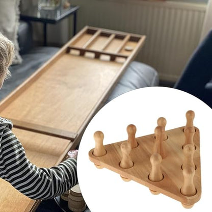 10x Shuffleboard Bowling Pins Set for Shuffleboard Table for Tabletop Family