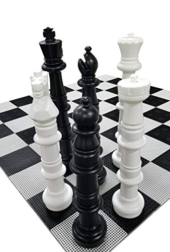 MegaChess 49 Inch Giant Plastic Chess Set - Accessories Available! (w/Plastic Board and Checkers) - size: w/ Plastic Board and Checkers