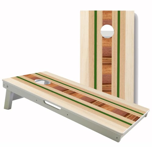 World Series of Cornhole All-Weather Regulation Cornhole Boards–Professional 2x4 PVC Cornhole Set w/Rust-Free Hardware, Dual Support Braces, Folding Legs & Carry Handles–Tournament Grade Outdoor Game - color: Pacific Surf