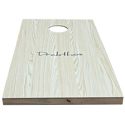 1 Pack Cornhole Board Premium Wood Game Board 4 x 2 ft Regulation Size Replaceable Cornhole Board with Native Wood Texture Game Board Suitable for Outdoor Use