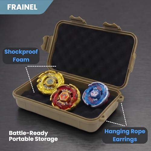 Hard Case 8x5 - Shockproof Foam for Beyblade X Launcher, HardDrive, M.2 NVMe, USB Disk | Office, Lab, Workshop, Travel | Water Repellent EDC Container