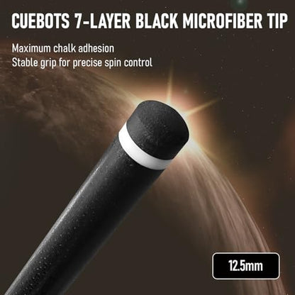 Series, Glass Fiber Pool Cue Stick, Uni-QR, 3/8-10, 5/16-18 Joint, Synthetic Leather Grip, 29" Glassfiber Shaft, 7-Layer Microfiber Tip - color: CHL2