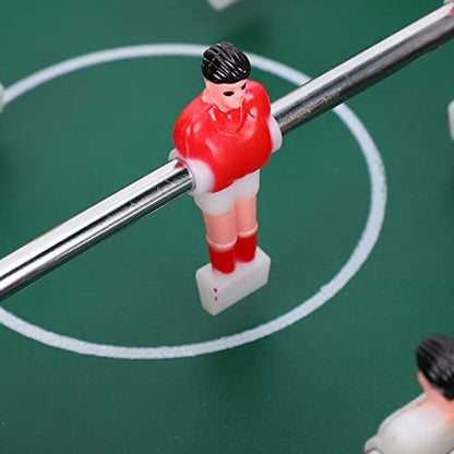 Puzzle Mini Foosball Table Soccerball Game for Kids Play Indoor Sports Gift Toys, Thicken Tube Wall, Slider Scoreboard, Wood Board, for Party, 13.6 X 8.5in