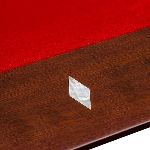 Hathaway Augusta 8 Ft Furniture Pool Table – Includes Cue Sticks, Billiard Balls – Classic Design Perfect for Family, Home, Dining, or Living Room - color: Mahogany Finish