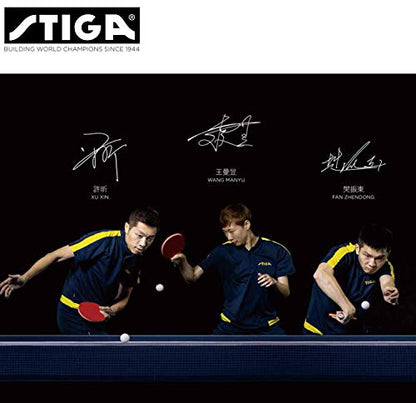 STIGA Table Tennis Racket, Forgiveness Model, Dynasty Carbon, Pen Holder, for Attacks, Includes Special Materials | Pen Holder - style: Chinese Style Pen