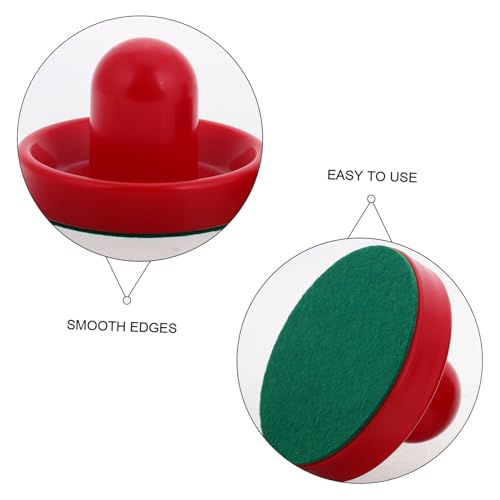 Toddmomy Air Hockey Table Accessories Set 2 Mini Ice Hockey Pucks Portable Tabletop Game Supplies for Boys and Girls and Adults for Indoor Parties and Family Fun