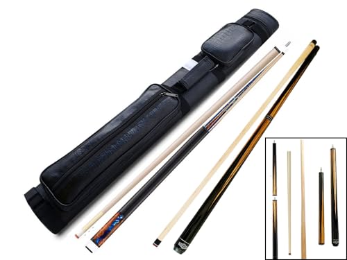 Combo Deal ! Champion Constellation Pool cue and Nemesis Jump and Break cue, Pro Taper,2X2 Cue Case, Two Champion Gloves - size: Jump break cue 19oz, Playing cue 19oz, style: Model 6