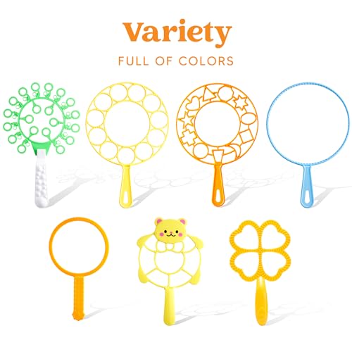 JOYIN 29 Pcs Big Bubble Wands Set, Giant Bubble Wand Bulk with Tray for Kids Outside Blowing, Toys for Summer Easter Party Favor Birthday Toddlers - style: Classic