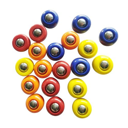 SM SunniMix 10 Pieces Shuffleboard Pucks Tabletop Game Accessories Indoor Replacement Set PP Material Suitable for Family Adults - size: 20Pcs 2.5x1.56cm