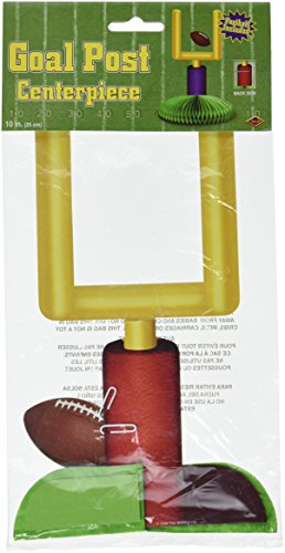 Beistle Goal Post Centerpiece, 9", Multicolored