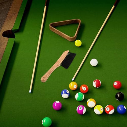 Toyvian Billiard Table Brush Set for Felt Maintenance, Wooden Pool Cleaning Brushes with Pocket Brush Snooker Dust Remover Accessories