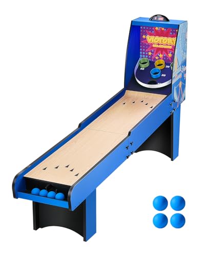 VEVOR Roll and Score Classic Arcade GameTable, Sky Ball Table Machine, LED ElectronicScorer & Track Lighting, Sound, Automatic BallReturn, Home Recreation Game Room - style: 8'