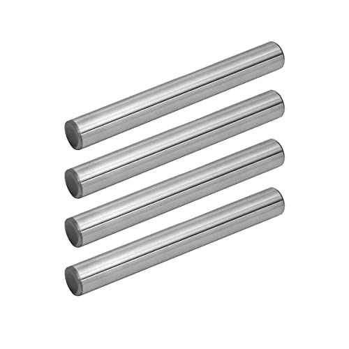 POWERTEC 71145 Hardened Steel Dowel Pins 3/8-Inch, Heat Treated and Precisely Shaped for Accurate Alignment, Alloy Steel , 4 Pack, Silver, 3/8" x 3" Pins - size: 3/8" x 3" (4pk)