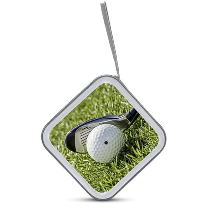 Golf Ball CD Case 40 Capacity DVD Case Holder Hard Plastic DVD Disc Storage Binder for Car Portable Zipper Disc Storage Organizer Wallet Bag for Home Travel