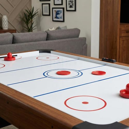 JJUNW 10PCS Mini Air Hockey Table Pucks, 2.5 in Air Hockey Puck Replacement, Durable Puck and Paddles Game Tables Accessories Compatible with Standard Pushers and Goals - color: red