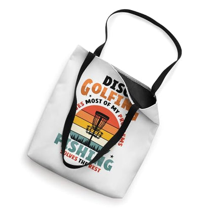 Disc Golfing and Fishing Disc Golf Tote Bag