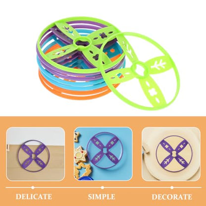 Kisangel 40pcs Flying Discs Supplement Set, Colorful Tossing Discs Compatible with Handheld and Foot-Powered Toys for Outdoor Family School Activities