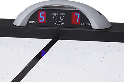 Fat Cat Storm 7 Foot Air Hockey Table for Adults with 80 CFM Motor, LED Electronic Scorer, Hockey Table with Pucks and Paddles Included