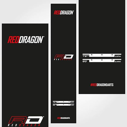 RED DRAGON Darts Mat with Oche Line - Official Tournament Measurements - Professional Darts Accessories