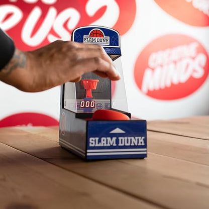 Retro Mini Arcade Basketball Game, Desktop Arcade Machine, Portable Tabletop Basketball Game with Score Counter, Basketball Hoop, Great Gifts for Men, Birthday Presents for Him - ThumbsUp!