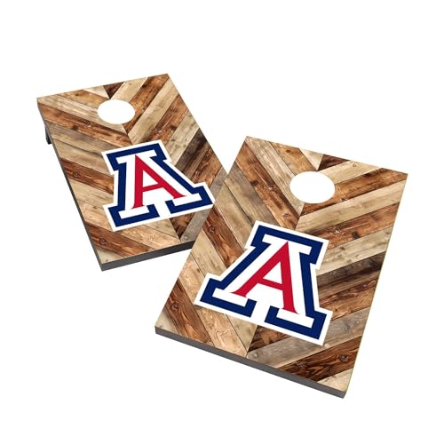 College Team Cornhole Boards, 2x4 Bag Toss Cornhole Set, Officially Licensed Cornhole Boards, Perfect for Tailgates - color: Arizona, size: 1. NO Fun Accessories