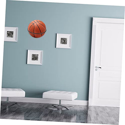 SUPVOX 1set Wall-Mounted Storage Rack for Basketball Football Rugby Space-Saving Display Stand Black Holders and Screws for Easy Installation