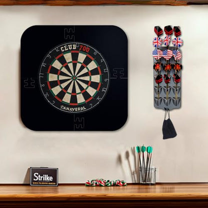 WodGod Dart Holder Wall Mount,Dart Display Rack Displays 15 Steel/Soft Tip Darts,with Storage Bag,sharpener, Wrench,Screws,expansion tube and Screwdriver