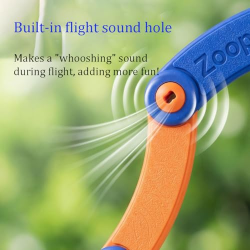 Soft Flying Disc, EVA Foam Foldable Boomerang Ring Toy with Whistling Sound Safe Outdoor Lawn Beach Pool Games Birthday Gift (Blue Green) - color: Blue Green