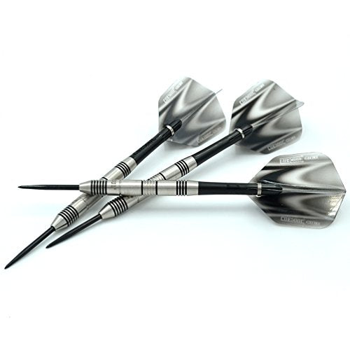 CUESOUL Professional Tungsten Steel Tip Dart Set 85% Tungsten 22g/24g/26g-Glory Series - color: Black Case-N6, size: 24g