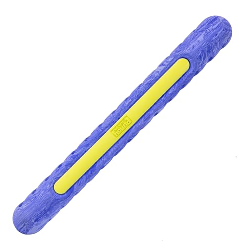 Outward Hound FlyFetch Stick Dog Toy, Durable Natural Rubber, Lightweight, All Breeds, 10.4" - color: Stick Purple