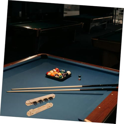 POPETPOP 1 Set Wall Mounted Solid Wood Pool Cue Rack Billiard Stick Holder Organizer Elegant Roman Design for Home Clubs Bars Efficient Storage for Pool Accessories