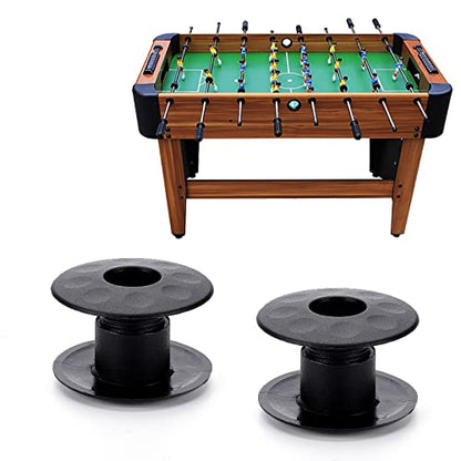 BENECREAT 8 Set Table Foosball Bushings, Black Football Bearing Rods for Standard Foosball Tables Foosball Replacement Parts, 2pcs/Set