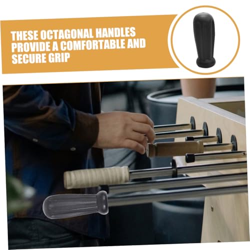Abaodam 2Pcs Ergonomic Table Football Grip Handles Easy Replacement for Improved Control and Comfort Foosball Table Accessories for and Recreation