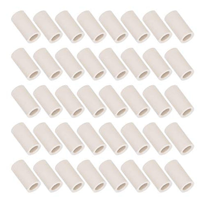 Pool Cue Ferrules, 40 PCS 13mm Fiber Replacement Ferrules Billiard Stick with Screw On Installation for House Bar 8 9 Ball Pool - size: 13MM 1 inch