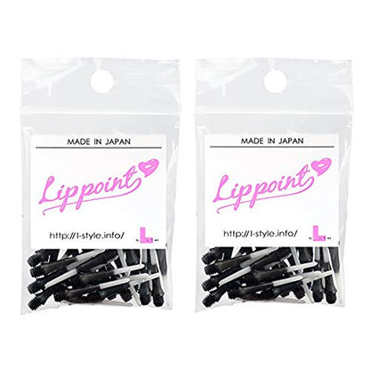 Lstyle Dart Tips: Original Lippoint - Soft Tip Dart Points - 2BA Thread - Regular Length - 2 Tone Black 2 Pack - color: Black 2-Tone