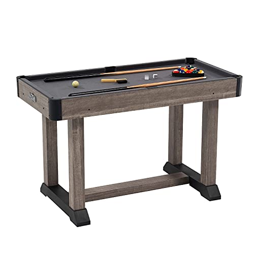 Hall of Games Billiard Tables Multiple Styles, Pool Tables with Preassembled Playfields and Complete Billiard Accessory Sets, Perfect for Family Game Rooms - style: 4 Ft. Charleston