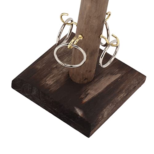 Hook and Ring Game, Large Ring Toss Game for Adults, Tabletop Games for 4 Players, Hook Game Ring Toss for Bar Party