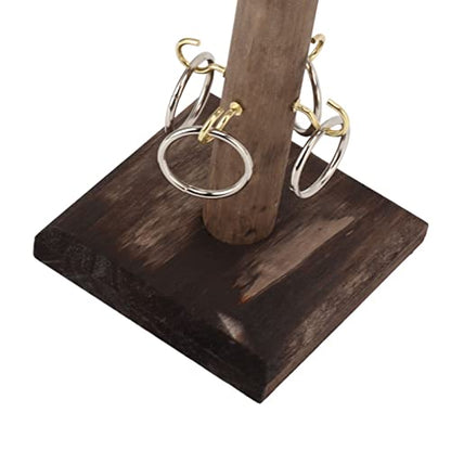 Hook and Ring Game, Large Ring Toss Game for Adults, Tabletop Games for 4 Players, Hook Game Ring Toss for Bar Party