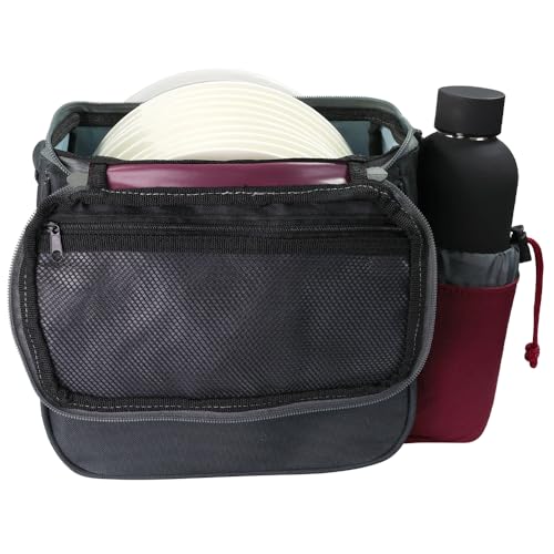 Streamline Discs Cell Disc Golf Starter Bag (Burgundy/Black)