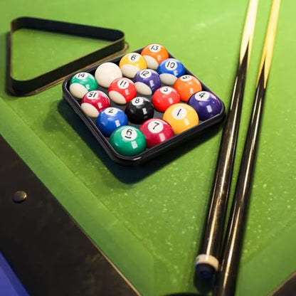 TOPZEA 3 Pack Standard Pool Billiard Ball Tray, Black Sturdy Plastic Billiard Balls Carrying & Storage Trays for 16 Balls Full Set Regulation Size Ball 2-1/4 inch, Pool Table Accessories