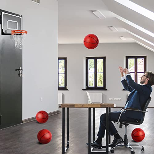 Mini Basketball Hoop Over The Door - Wall Mounted Basketball Hoop Set with Complete Accessories - Basketball Toys Gifts for 6 7 8 9 10 11 12 Year Old Boys