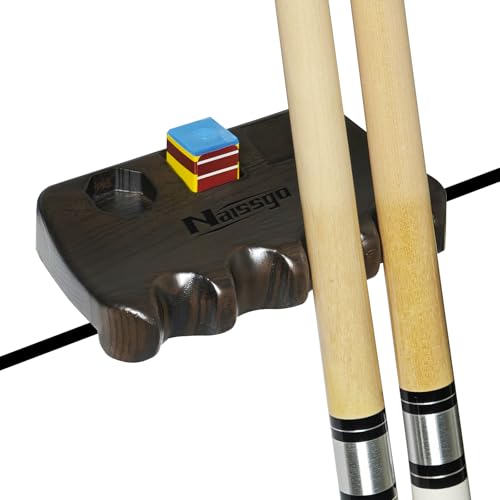 Cue Rest Cue Stick Holder Pool Cue Holder - style: Wood-4 Holes Brown