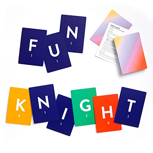 Galison Wexler Studios Word 4 Word – Fun Spelling Card Game for Adults and Kids Perfect for Travel and Family Game Night, 2-4 Players - style: Word 4 Word