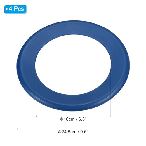 PATIKIL Flying Rings, PP Plastic Flying Discs for Sports Outdoor Playing Game Beach Pool Camping - color: Navy Blue